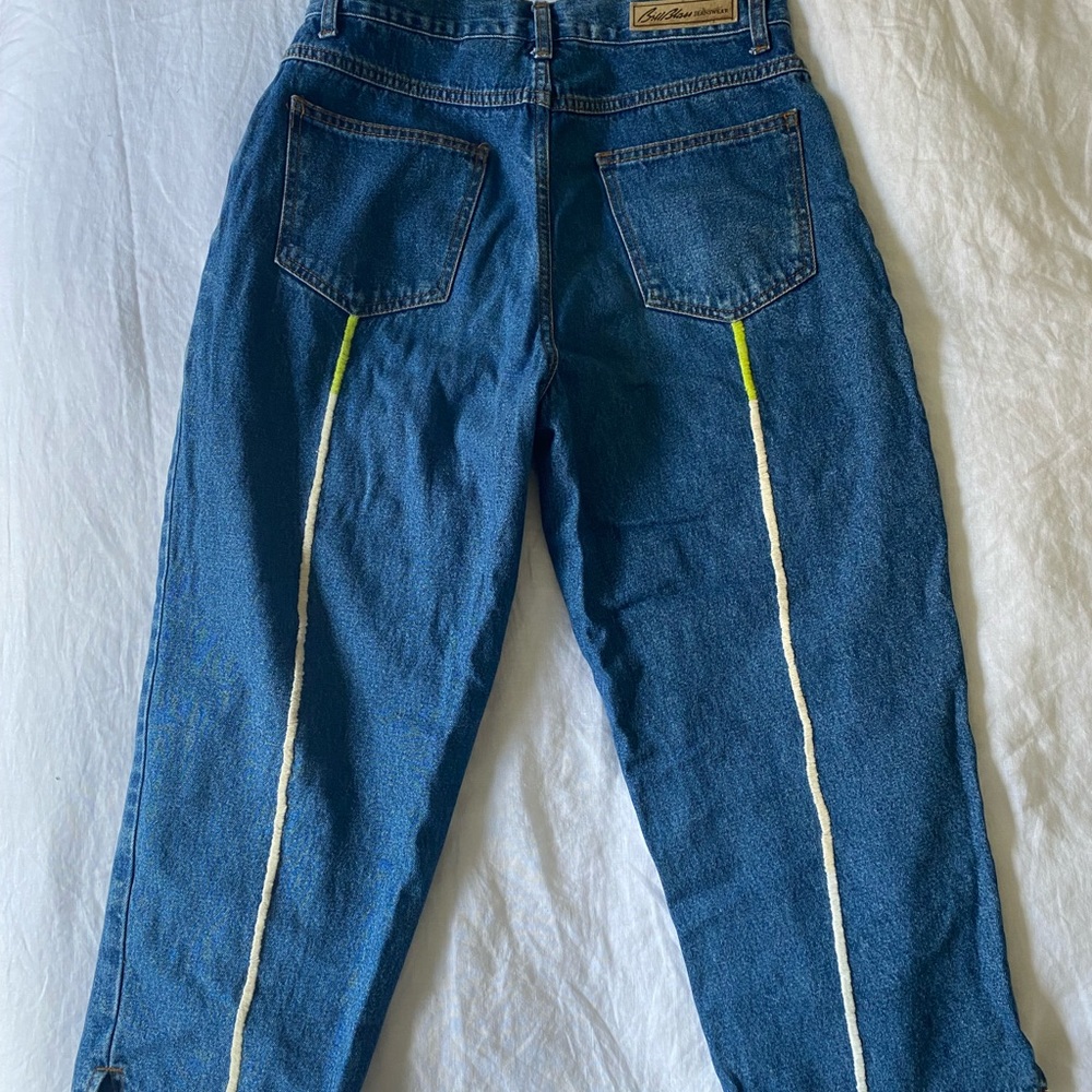 Vintage flip - Embroidered Wide leg pant